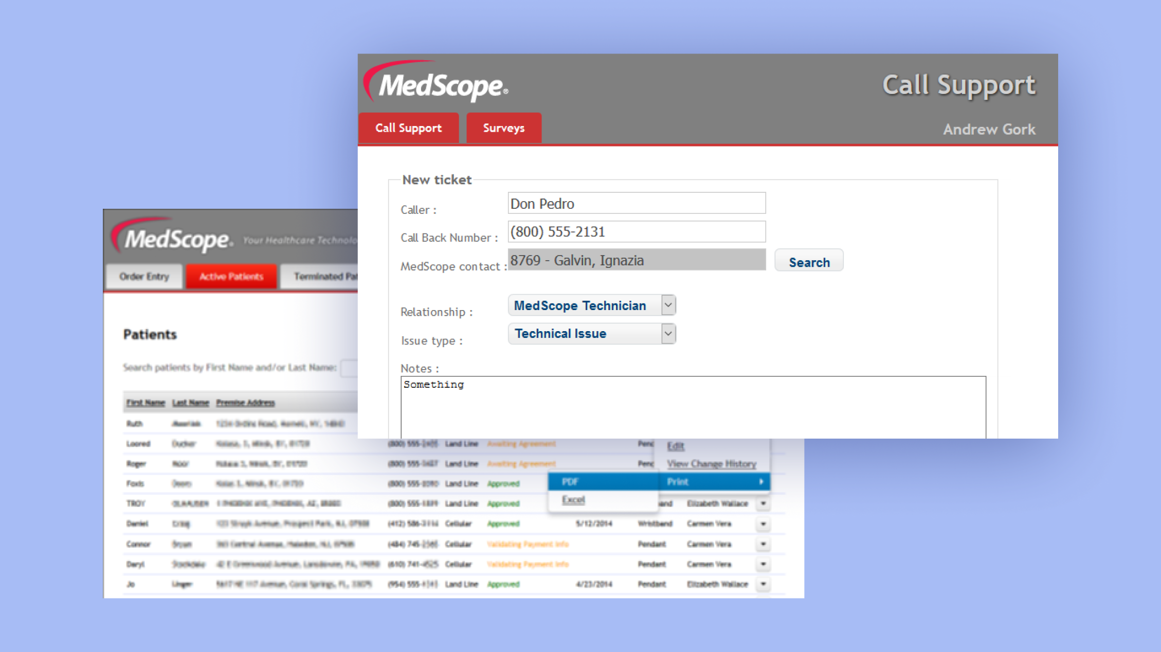 Customer registration