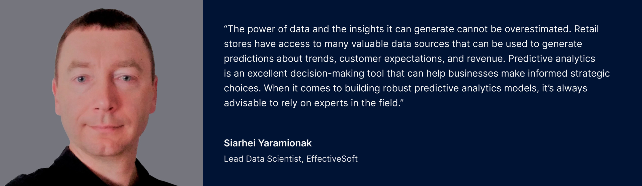 commentary from EffectiveSoft data expert